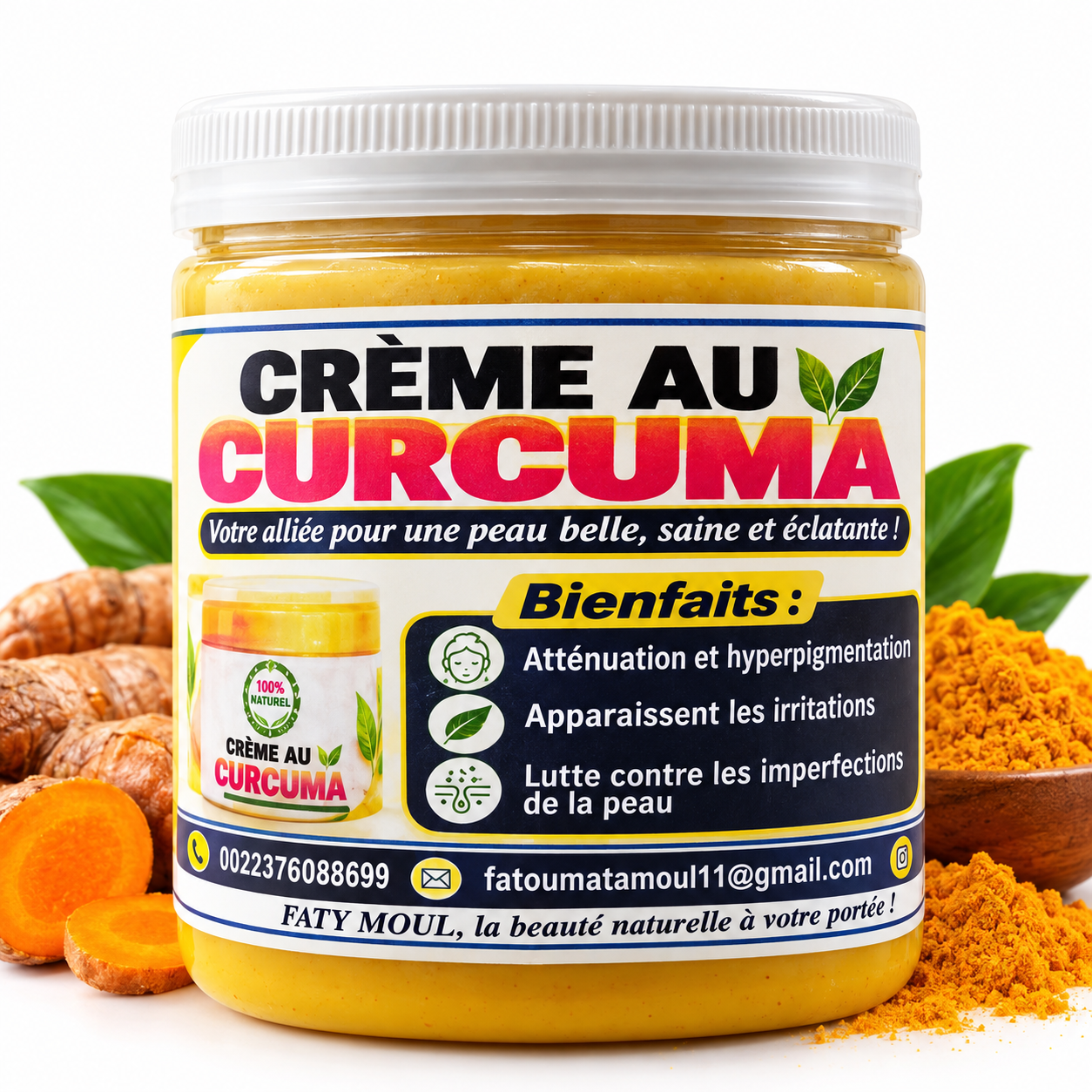crème au curcuma crème au curcuma